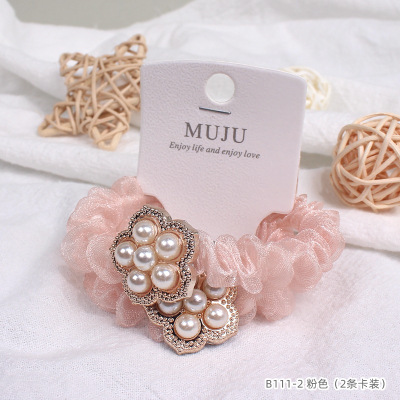 [Carga de tarjeta] sensación de alto nivel coreano de cabello de código de barras de moda de alta elasticidad de cabello anillo de cabello correa de cola de caballo