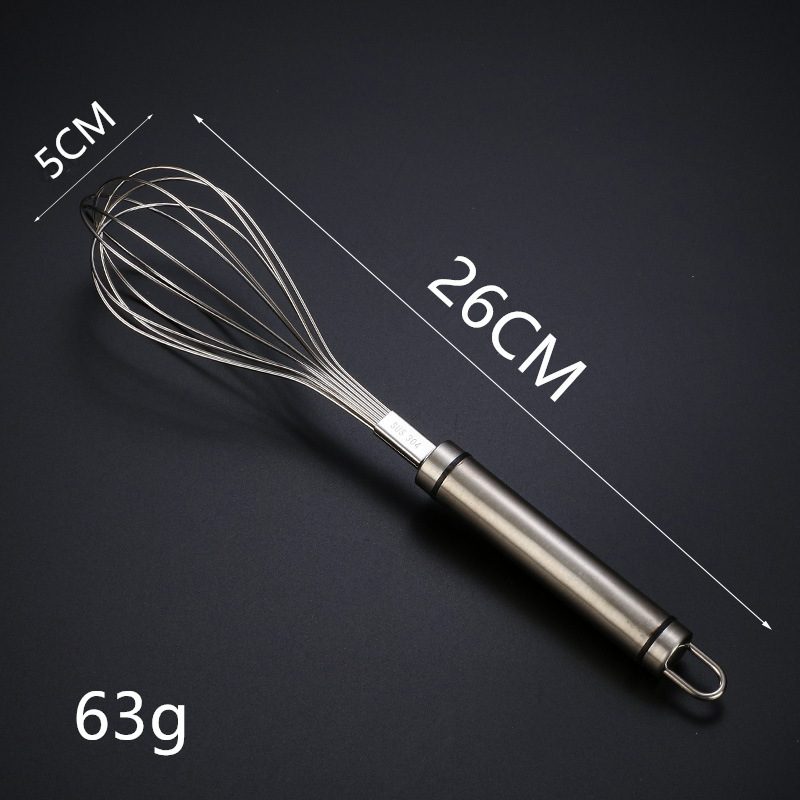 304ステンレス泡立て器手動太く手動撹拌棒と麺/卵撹拌器延長焙煎ツール|undefined