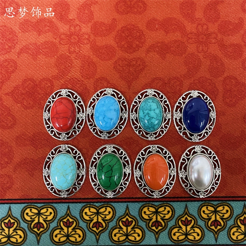 Нижняя Опора Овальный монгольский этнический головной убор шляпа пояс Одежда Аксессуары для волос аксессуары для лба материал ручной работы аксессуары SM4246