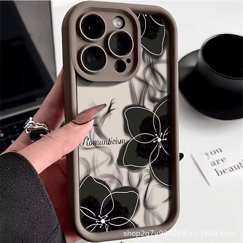 Apple, чехол для телефона, iPhone11, защитный чехол, с цветочным принтом, 16 Pro Max, 2/3/4/15/