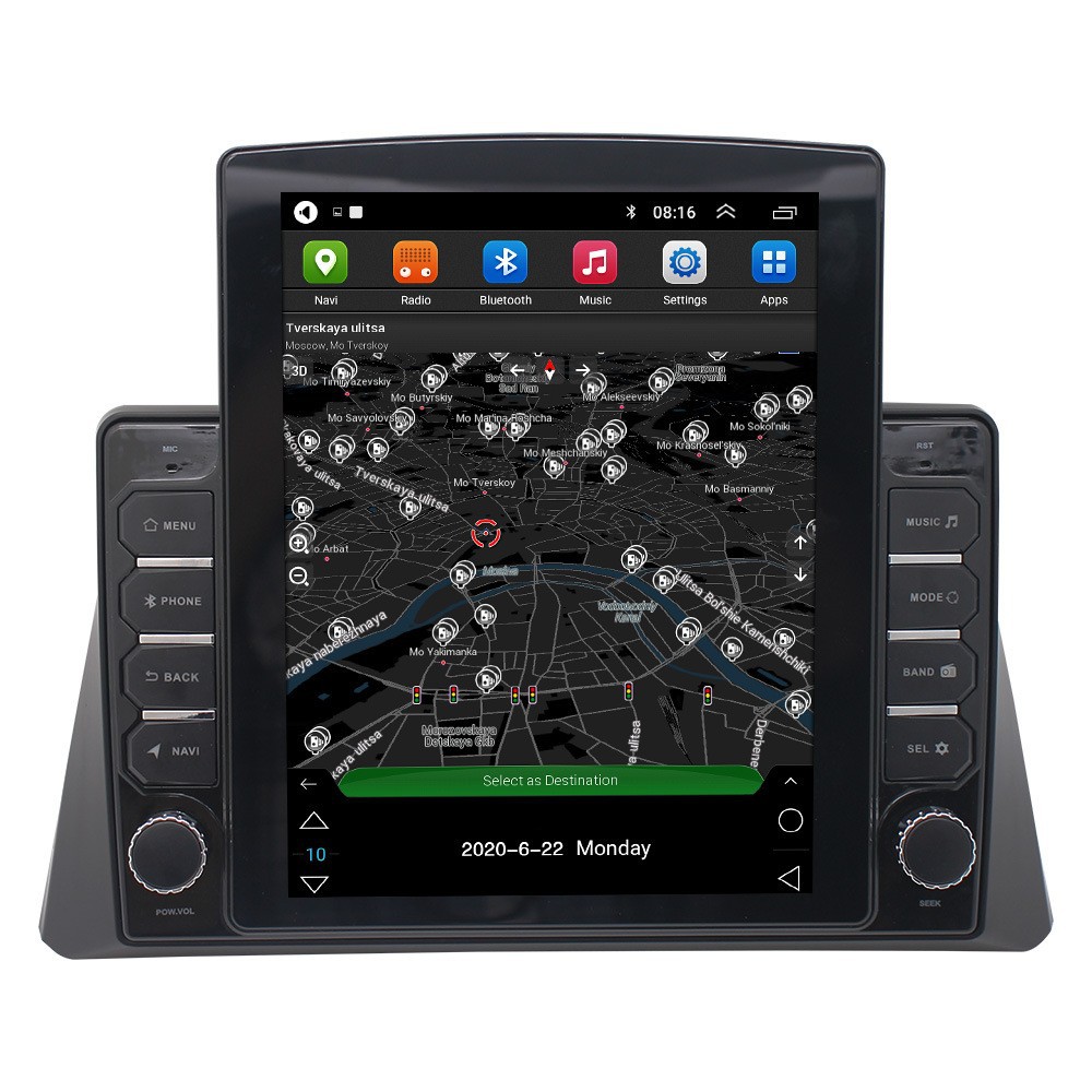 Aplicable a 9,7 pulgadas acuerdo 8 generación coche Android navegador todo en uno WIFI Android navegación acuerdo 8-generación