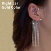 Ear clips, advanced earrings, high-quality style, no pierced ears