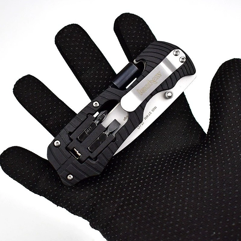 Universal folding handheld tools set, sharp pocket knife