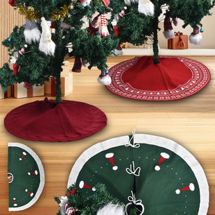 Cross-Border Christmas Tree Skirt Carpet Christmas Tree Decorations Christmas Decorations Christmas Tree Fence Base Decorations