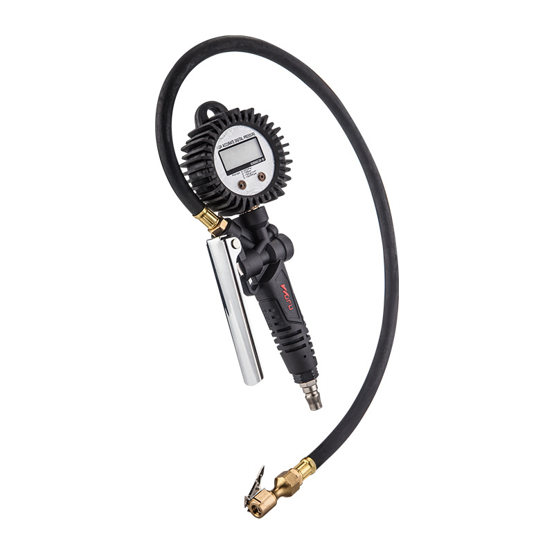 Pistola de presión de neumáticos personalizada manifiesta digital de neumáticos manómetro de neumáticos inflado herramienta de inflado para detectar manómetro de neumáticos manómetro