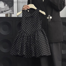 夏季爆款2025新款女童夏装波点连衣裙洋气公主小女孩儿童背心裙子