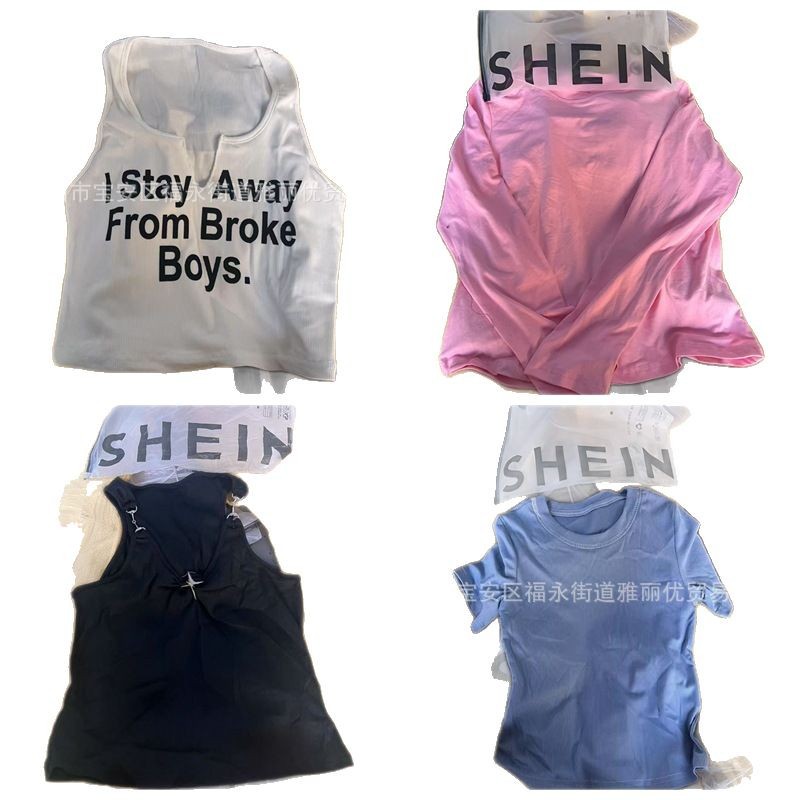Vestido Shein, moda femenina, tops sexys, camisetas europeas y americanas de chicas atractivas, productos de la fábrica Shein, productos de cola para el comercio exterior