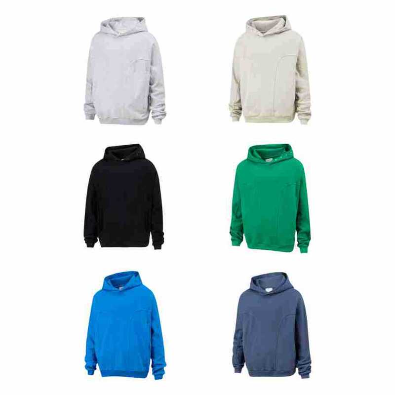 Cross-Border Exclusive European and American Trendy Brand Grailz Unisex Couple Casual Sweatshirt Solid Color Kanye Style Loose Hoodie