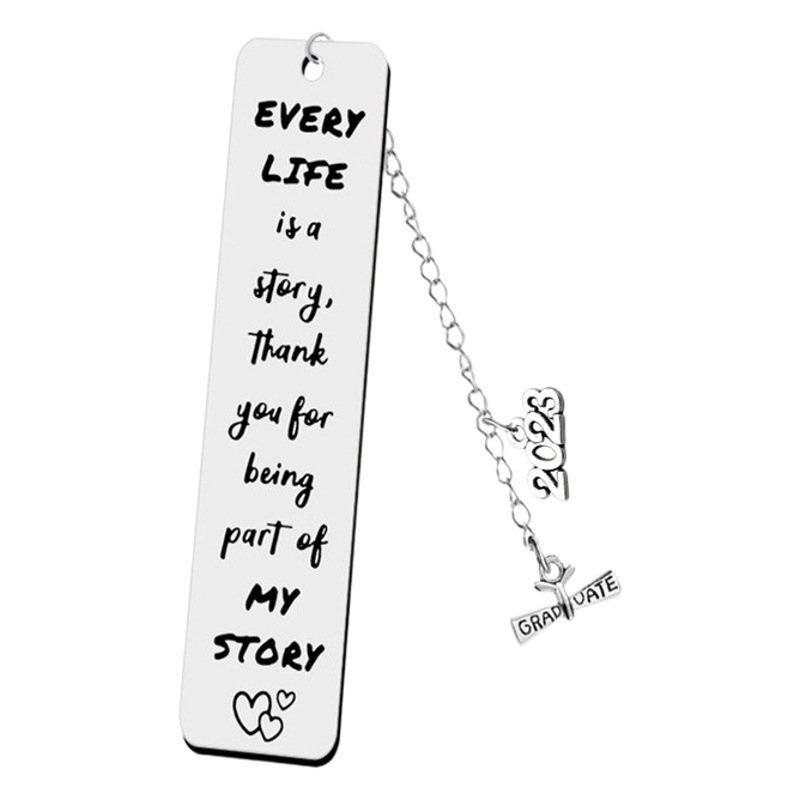 Marcador de acero inoxidable 2024 temporada de graduación marcador inspirador regalo del día del maestro de Acción de Gracias letras láser más logotipo