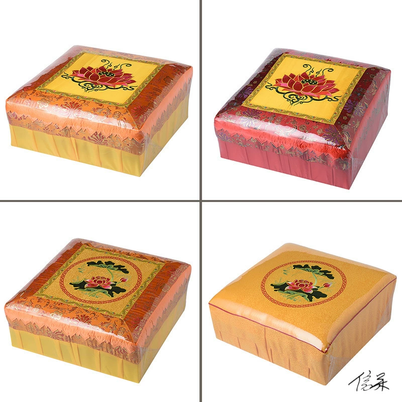 Подушка для медитации, подушка для медитации, подушка для медитации, вышитая ладонь, подушка на коленях, бытовая подушка с принтом, чехол для подушки футона, подушка Будды