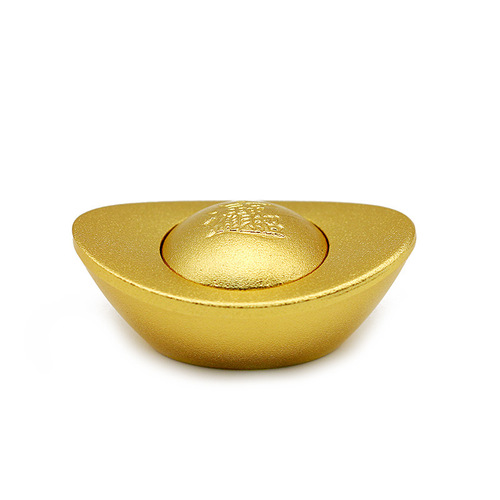 Brass Yuanbao transfer rice into rice copper ornaments home office cornucopia decoration solid copper crafts