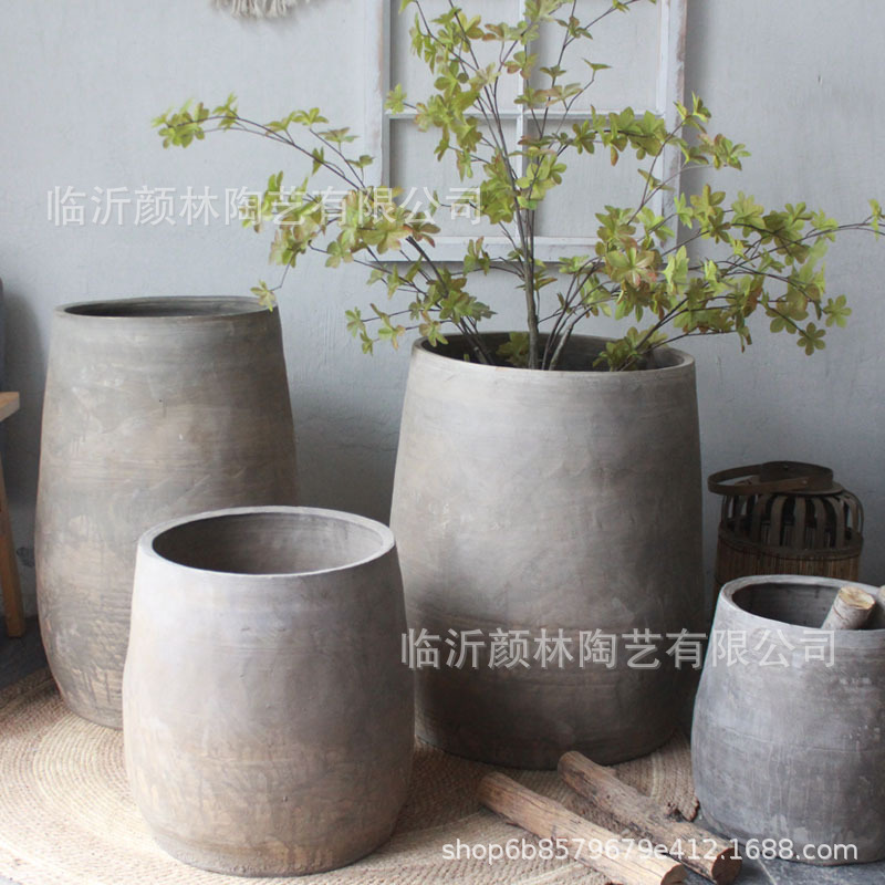 Pot de cerámica de tierra en stock, vasos de flores de viento tranquilo, vasos de cerámica vintage, vasos de cerámica, vasos de cerámica antiguos, vasos de cerámica, vasos de cerámica de aterrizaje, vasos de cerámica