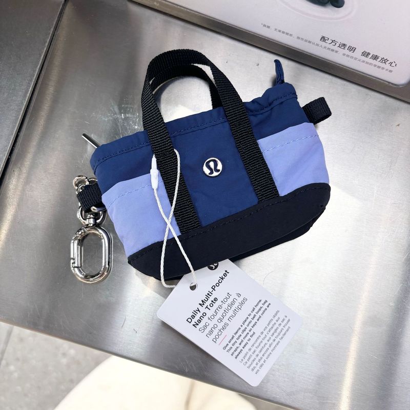 lululemon Daily多口袋mini撞色尼龙包包挂件零钱包小废包耳机包|undefined