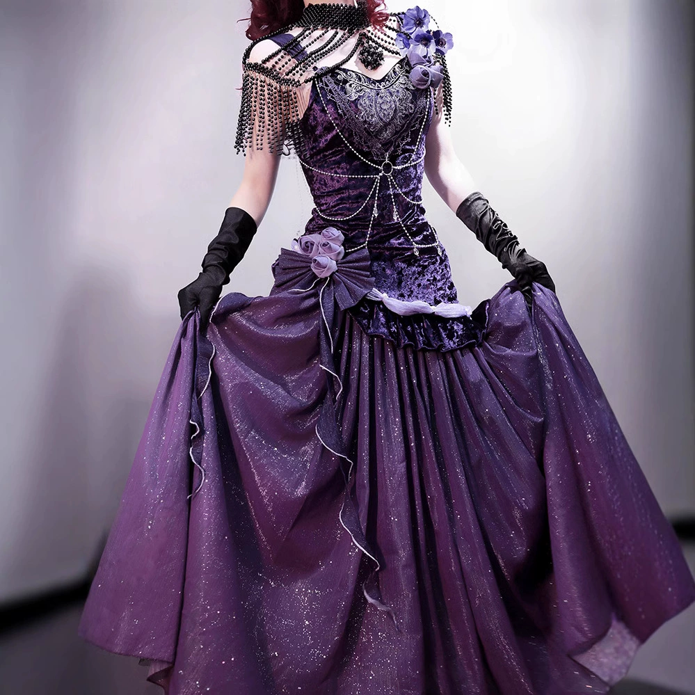 Медвежий соус Оригинальный таинственный ноктюрн Лолита женщина Lolita платье платье платье милый сладкий набор 7180