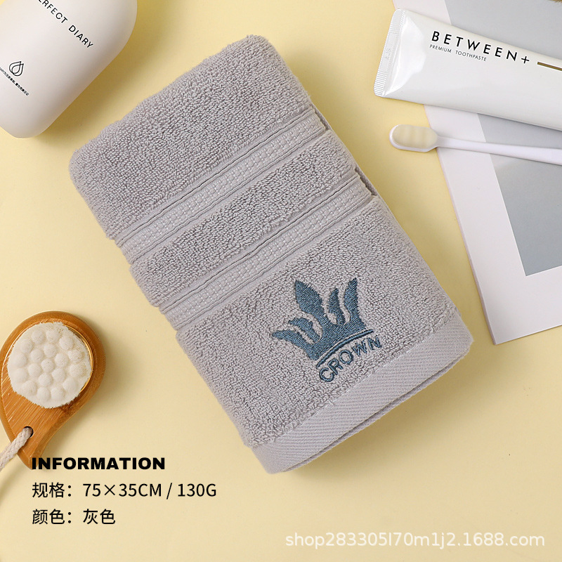 toalla de algodón grueso fábrica al por mayor de algodón absorción de agua hogar hotel salón de belleza hacer toalla de baño bordada