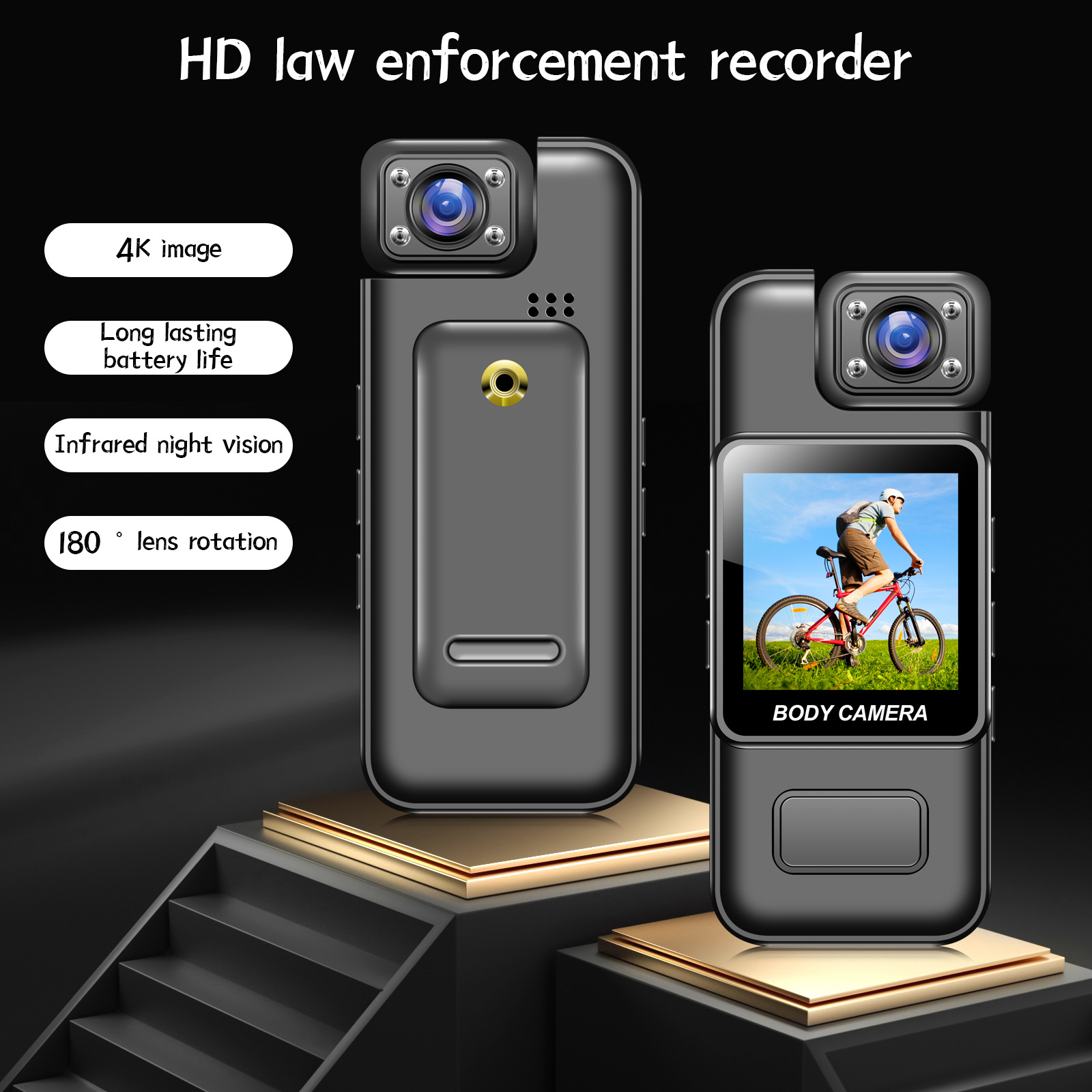 Direct recording handheld pocket small camera, back-mounted camera, high-definition infrared night vision, high-definition y3000 full figure