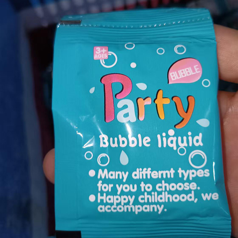 10 paquetes de líquido de burbujas
