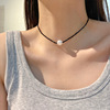 Quality organic agate small design necklace from pearl, advanced chain for key bag , high-quality style