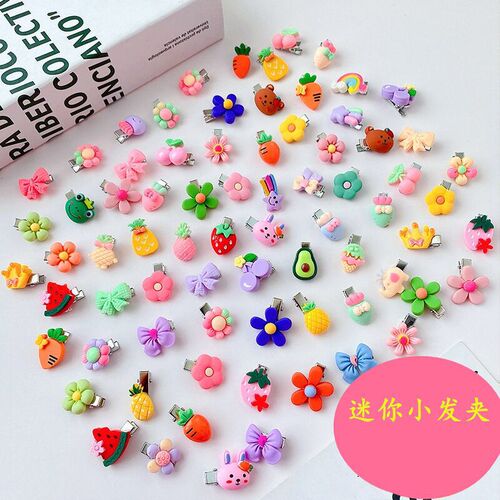 Children's mini hairpins hair accessories wholesale cute cartoon baby hairpins bangs clip girls headwear
