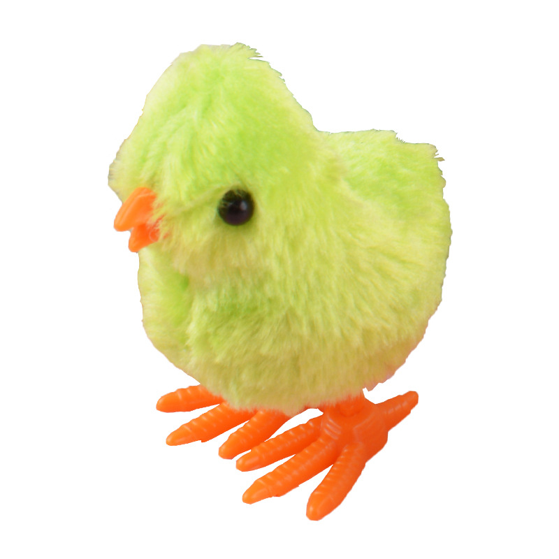 Bobinado juguete de peluche de pollo de cuerda simulación animal lindo pollo TikTok mismo estilo juguete nostálgico para niños