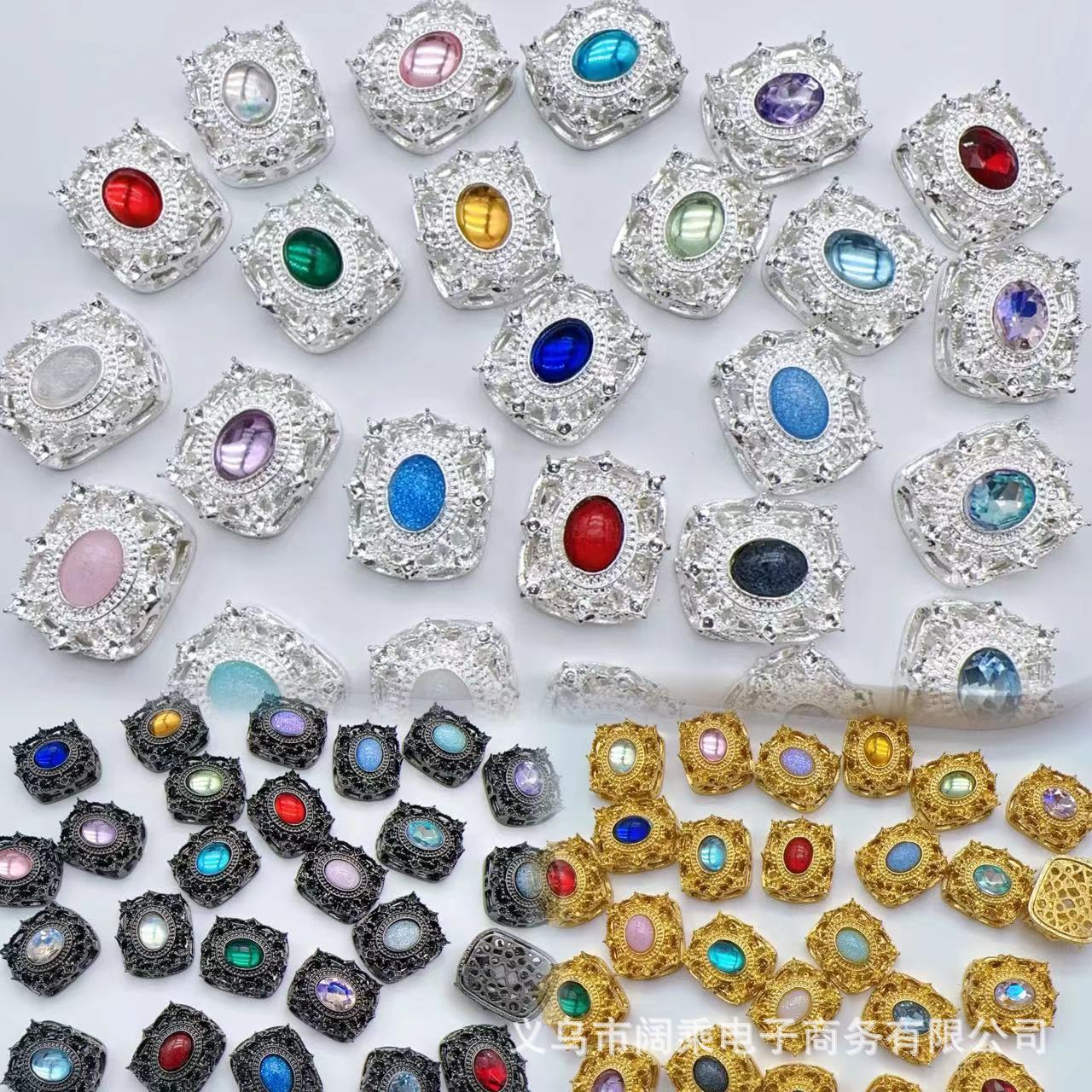 ダイヤモンドの長い方の大きい魔の箱の多い八穴のジルコニウムのdiyの手作りのビーズのブレスレットのネックレスの合金のアクセサリーのビーズの部品