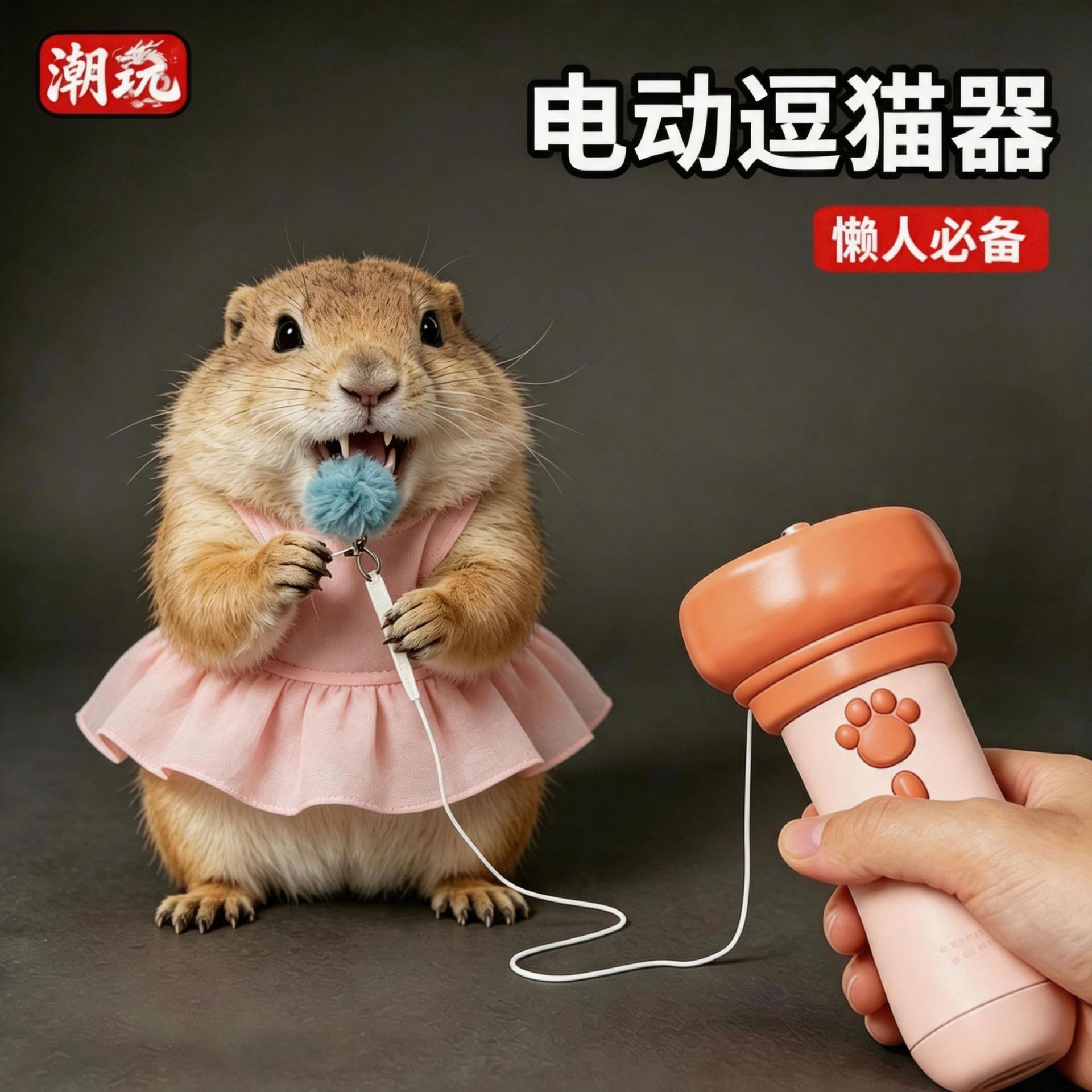 S.A.W.T. juguetes eléctricos de pesca de gatos, artefactos mágicos de un botón de catapulta, artefactos mágicos interactivos de gato, reciclables.
