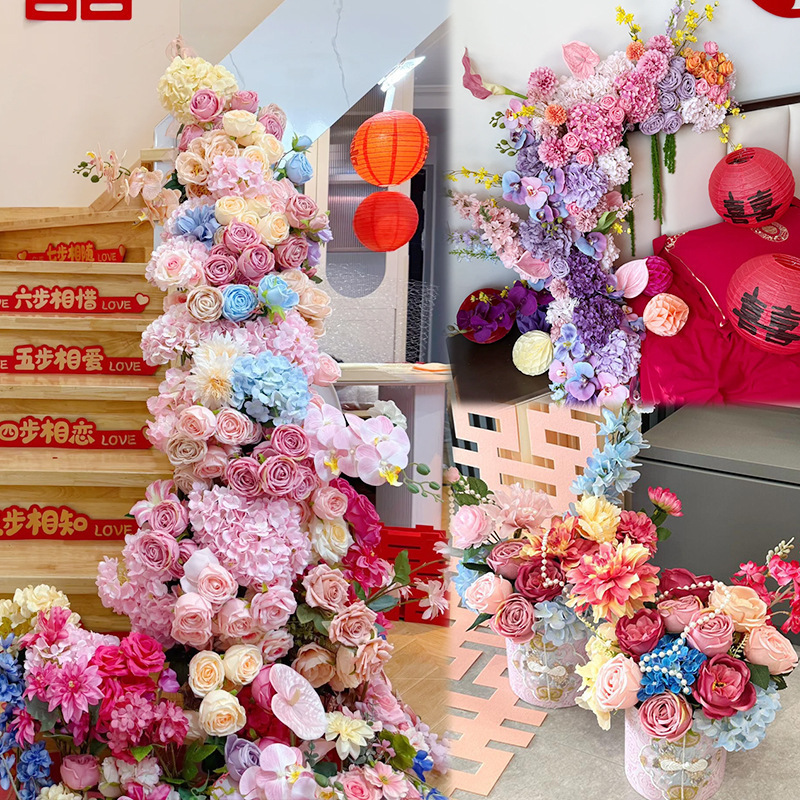 Wedding Bedside Coffee Table Decoration DIY Birthday Layout Simulation Floriculture Decoration Simulation Texture Artificial Flower Monet Garden Wedding Bedside Coffee Table Decoration DIY Birthday Layout Simulation Floriculture Decoration Simulation Texture Artificial Flower Monet Garden