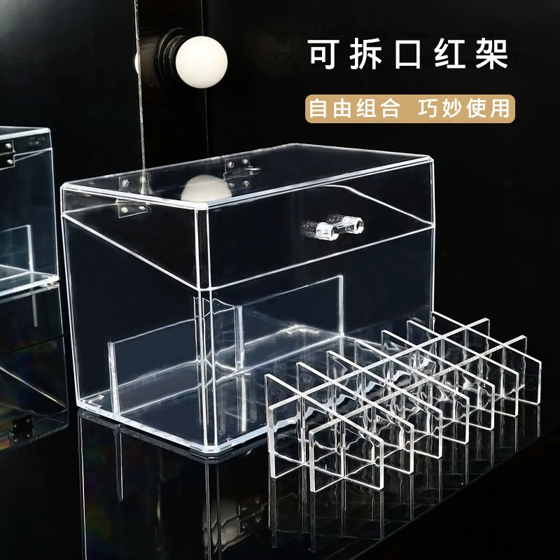 Lipstick, transparent storage box, cosmetic lip gloss, 24 cells