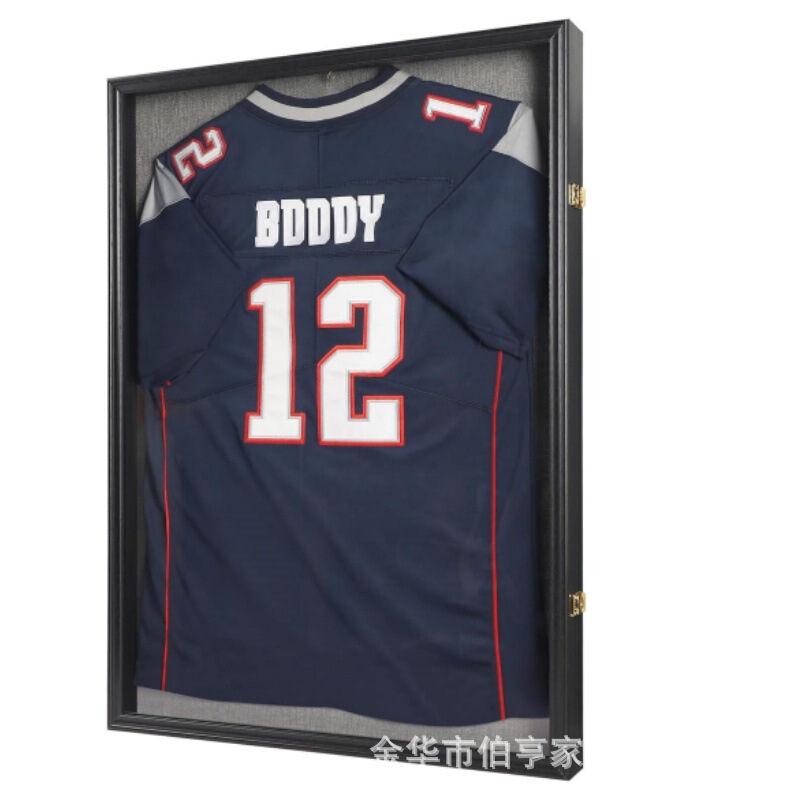 Cross-Border Wooden 60X80Cm World Cup Football Jersey Frame Basketball Baseball T-Shirt Display Collection Frame