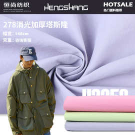 消光加厚塔丝隆 冲锋衣风衣滑雪服尼龙布料 秋冬保暖羽绒服面料