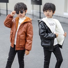 男童皮衣外套加绒2025新款秋装儿童夹克洋气秋冬4小童6宝宝3岁5潮