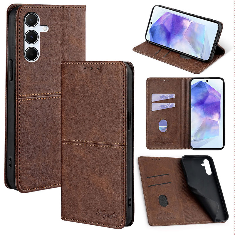 Suitable for Samsung A35 5g Flip Phone Case with Card Slot A7 2018 Protective Case A13 4g Wholesale Phone Leather Case