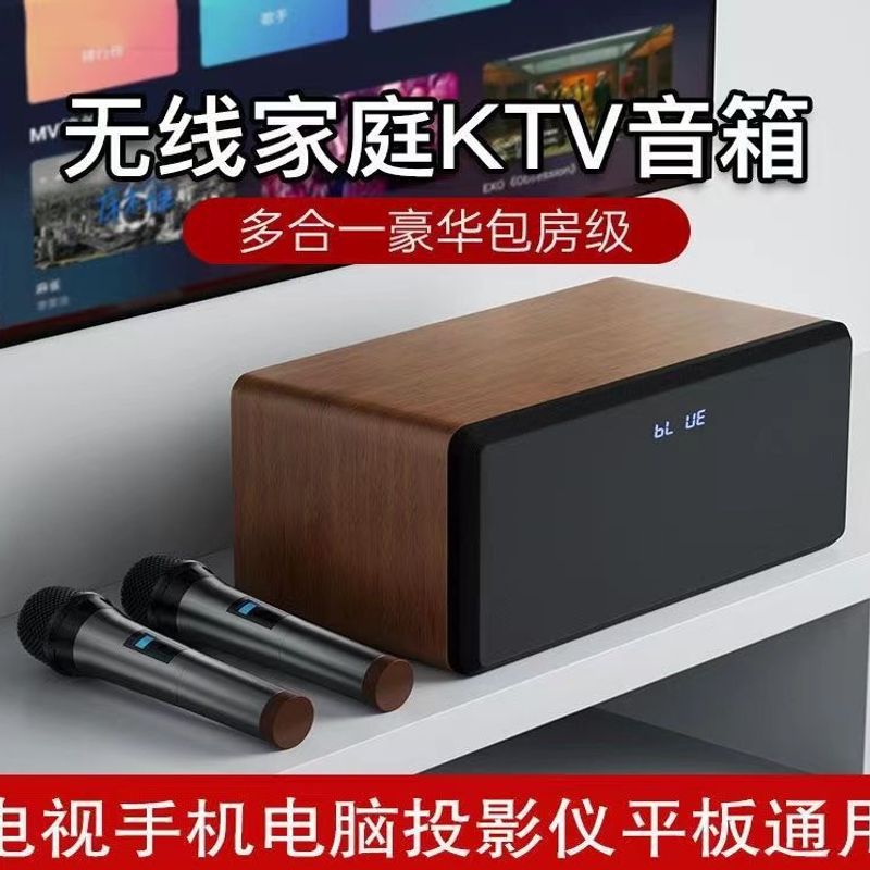 Home Ktv Audio Set Connected to Tv Singing Karaoke All-In-One Home Small Karaoke with Wireless Microphone