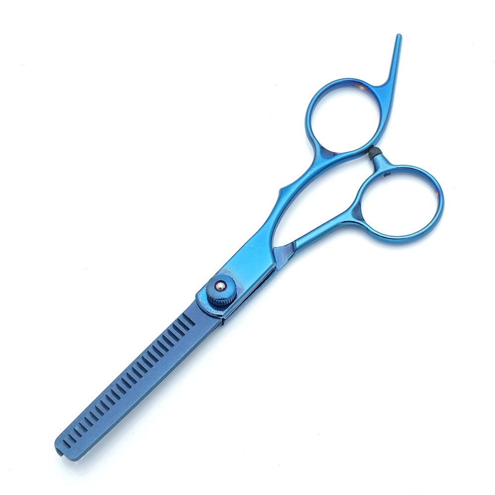 Fabricante al por mayor tijeras de corte de cabello transfronterizo Amazon negro dorado plano tijeras de dientes con flequillo fino tijeras divididas juego de tijeras de cabello