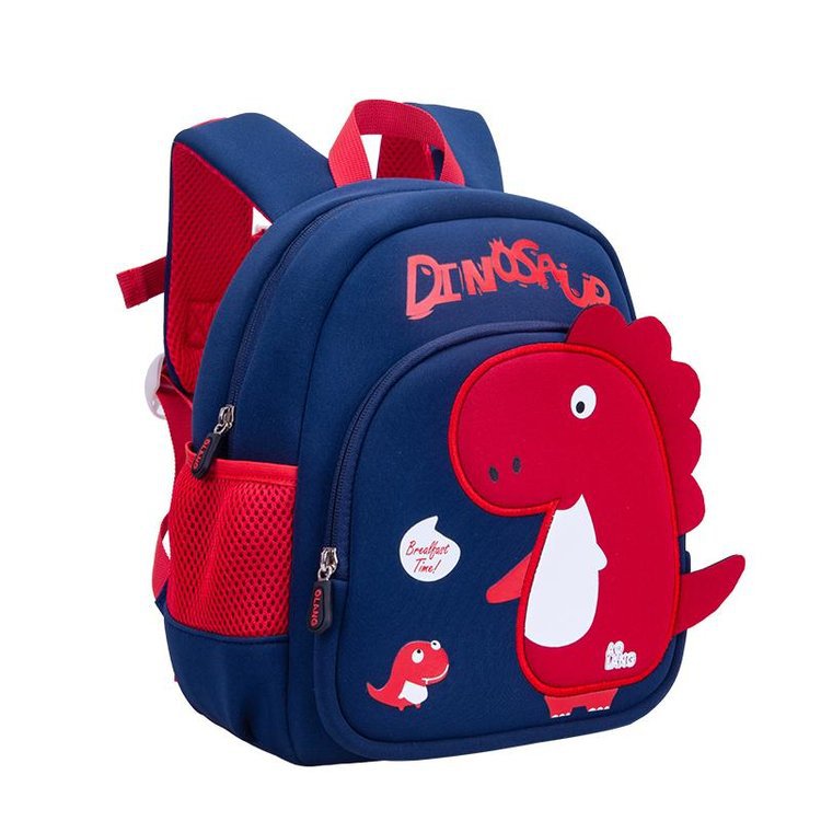 Dinosaurio DE LOS NIÑOS schoolbag kindergarten schoolbag bebé ligero casual anti-perdido mochila 1-6 años de edad estudiante mochila 3