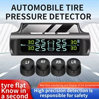 Солнечный монитор давления в шинах TPMS Мониторинг давления в шинах Беспроводной датчик давления в шинах Авто