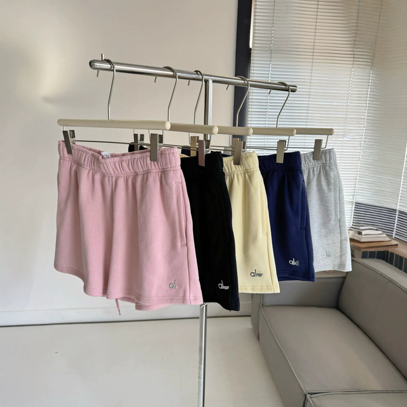 Alo Summer Accolade Short Daily Casual Sports Simple Versatile Drawstring Loose Breathable Shorts for Women Alo Summer Accolade Short Daily Casual Sports Simple Versatile Drawstring Loose Breathable Shorts for Women