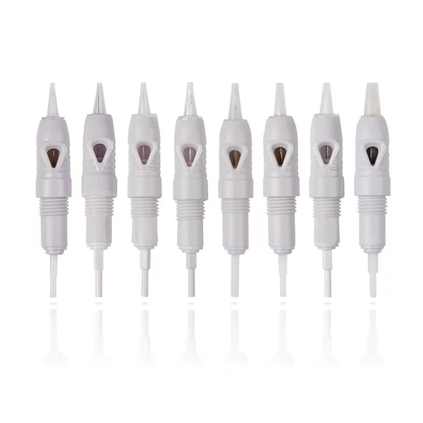 Manufacturer Wholesale, Exclusively for Foreign Trade, Specialized in Tattoo and Eyebrow Embroidery, Fully Integrated Machine Needles, Gray Screw-Type Xia Meng Machine Needles