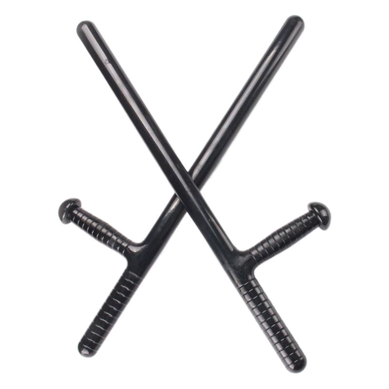 Тактический жезл для подавления беспорядков, Т-образный жезл, пластиковый резиновый жезл, снаряжение для боевых искусств и охраны, специализированное для службы