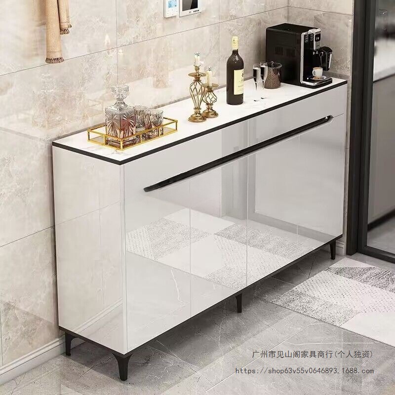 Sideboard Wall-Mounted Integrated Storage Cabinet Simple Light Luxury Living Room Storage Cabinet Cabinet Home Kitchen Tea Cabinet Storage Cabinet
