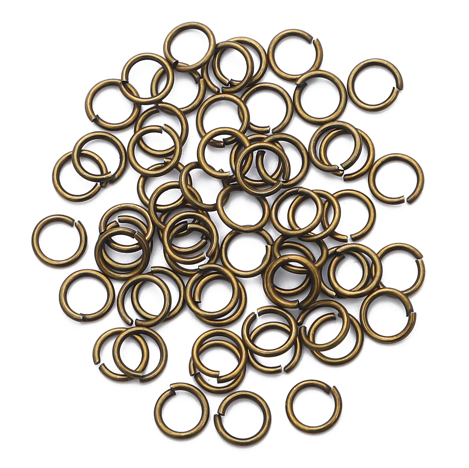 1#0.5*3mm 골동품 청동 색상| 철 단일 원형, 약 500개