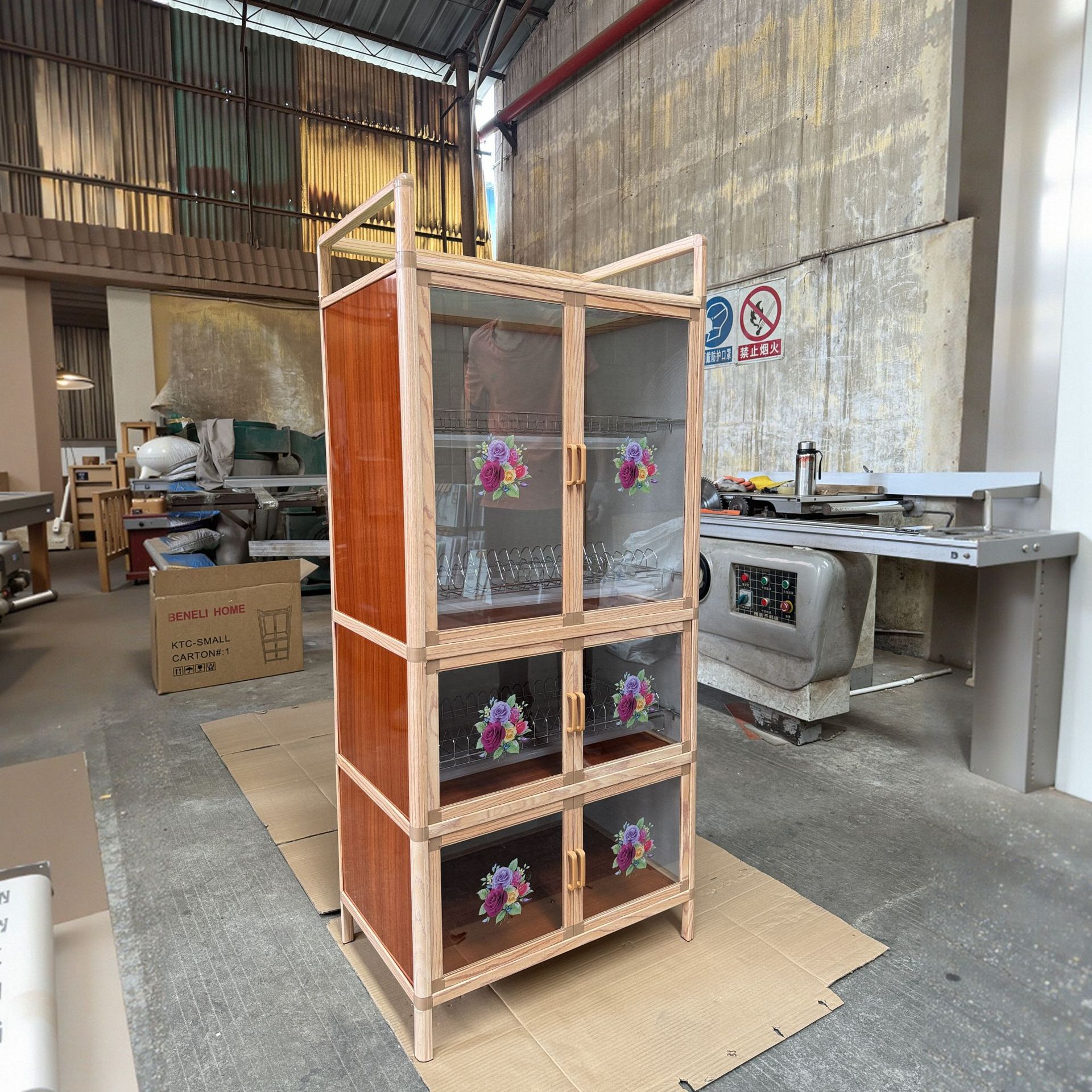 Fábrica de Foshan armario de aleación de aluminio drenaje armario de cocina armario de almacenamiento armario de comedor armario de almacenamiento armario de té