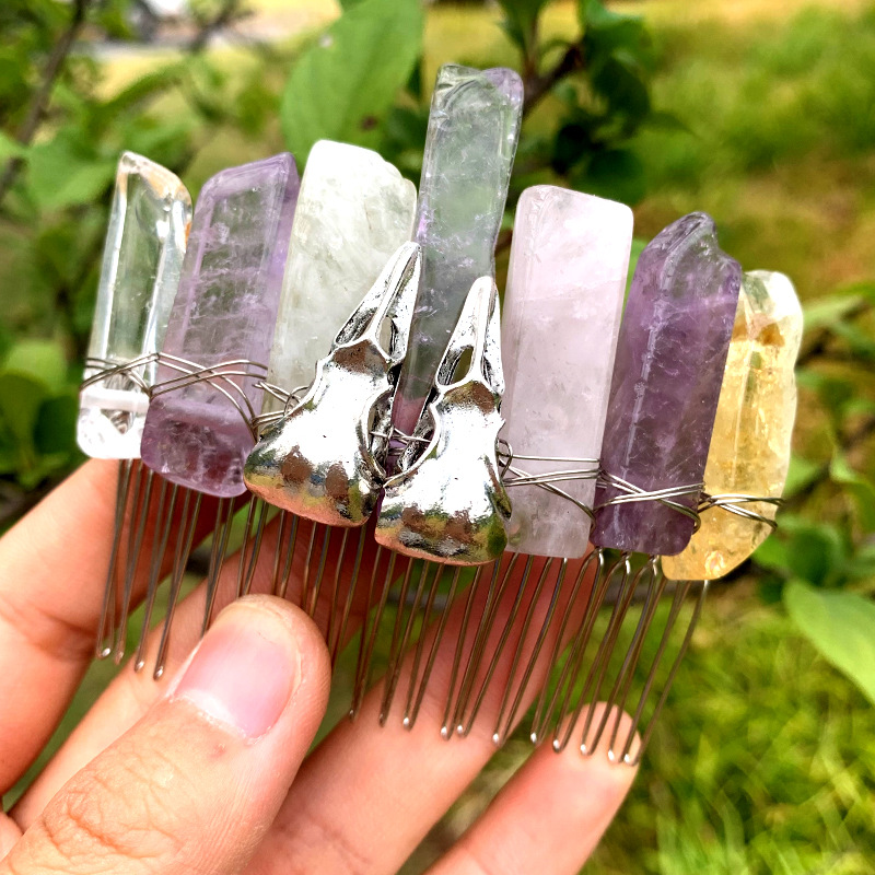 다채로운 + 실버 까마귀 머리