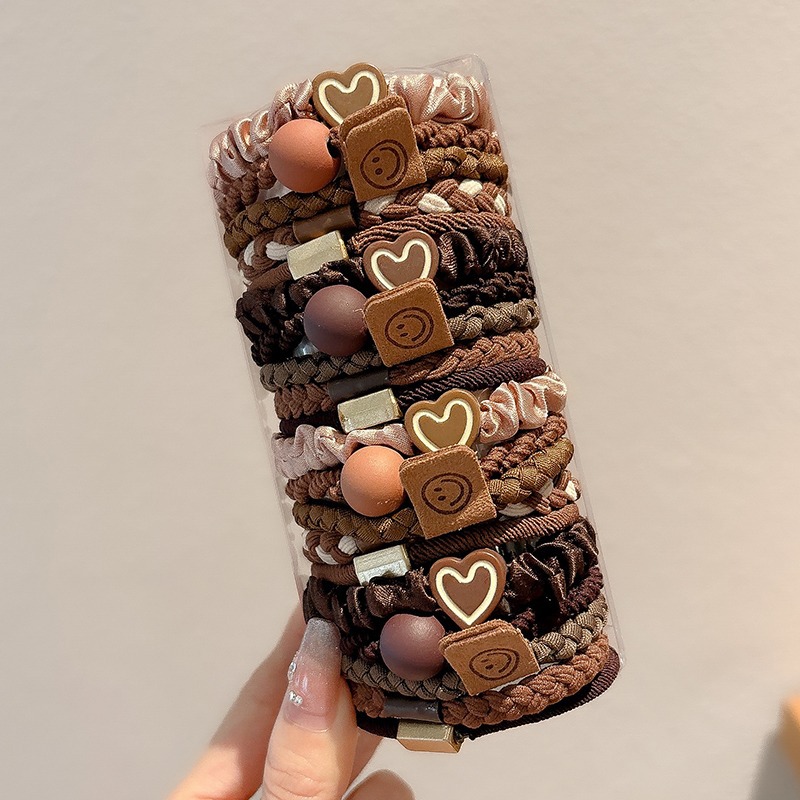 Cauda de caballo alta no colapsar cuerda de cabeza de niñas de alto nivel anillo de cabello red red 2024 nueva correa de goma de alta elasticidad cabello de cabello