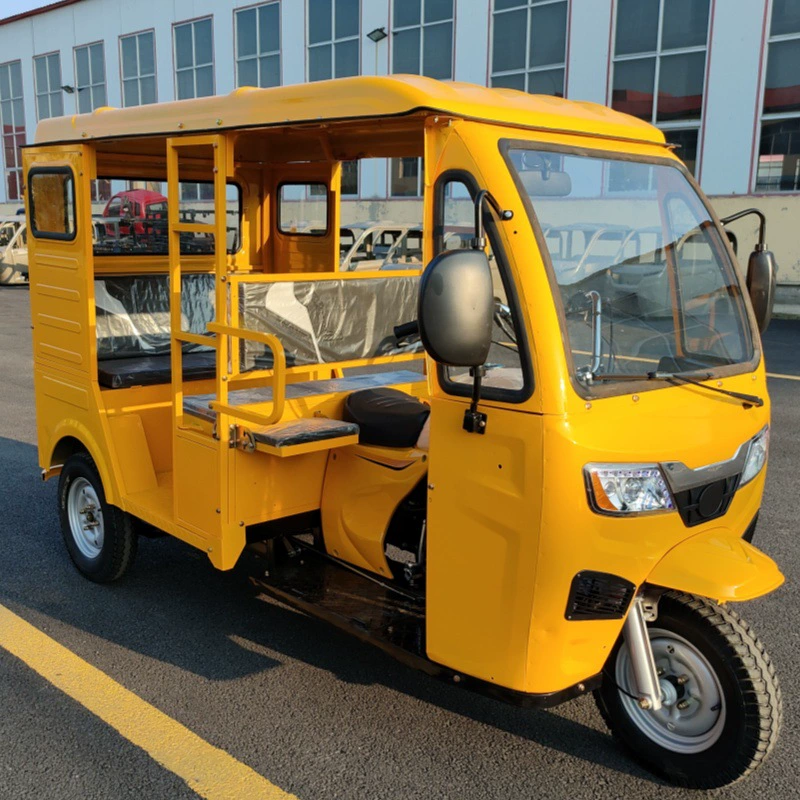 Граница экспорт топливный Tuk-Tuk Tuk-тук с тенью и защитой от дождя, пассажирский трёхколёсный мотоцикл Tuk-Tuk