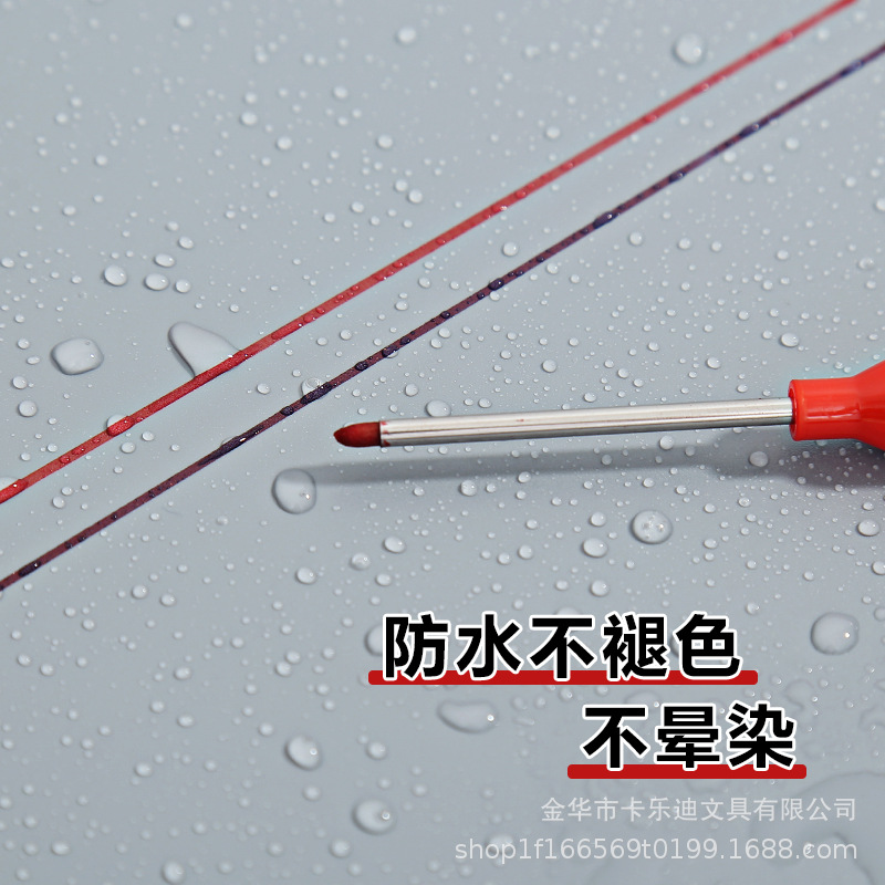45mm marcador de cabeza larga puede agregar tinta al sitio de trabajo de carpintería de vidrio del trazador de línea de pluma de aceite a prueba de agua de boca larga