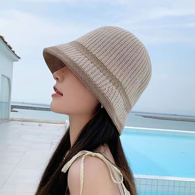 Women's Simple Style Stripe Curved Eaves Bucket Hat display picture 6