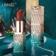 琳妝柔霧絲滑雕花方管口紅國風防水滋潤不沾杯不掉色雕花口紅