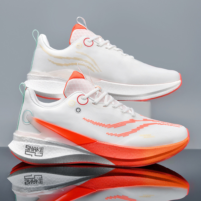 Running Shoes Men's Red Rabbit 8pro New Ultra Light Carbon Board Professional Air Cushion Racing Sports Training Sports Running Shoes Shock Absorbing