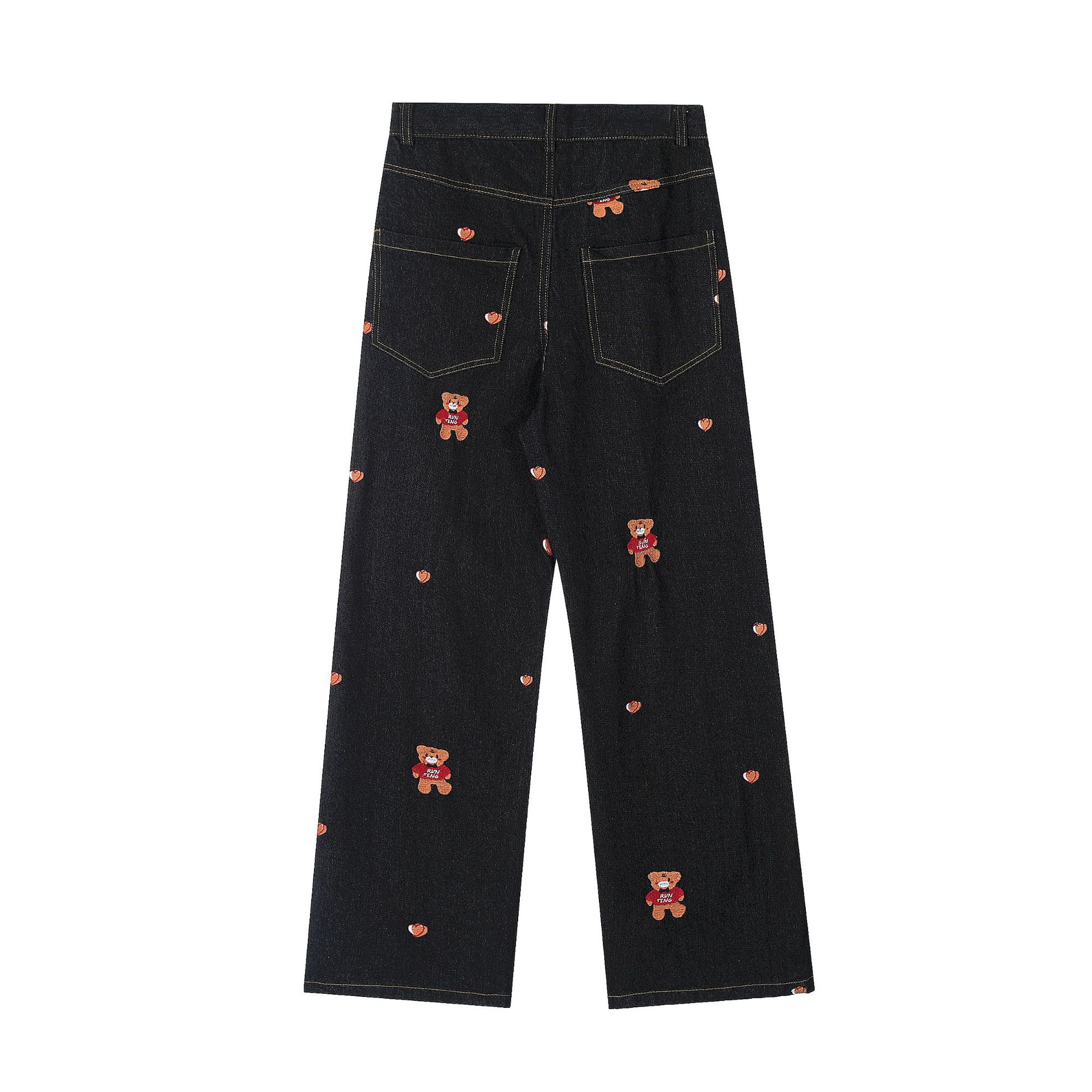 Brand 2025 Street Fashion European And American Denim Solid Color Straight-Leg Women's Casual Jeans Wholesale Supply_ecoleips.com